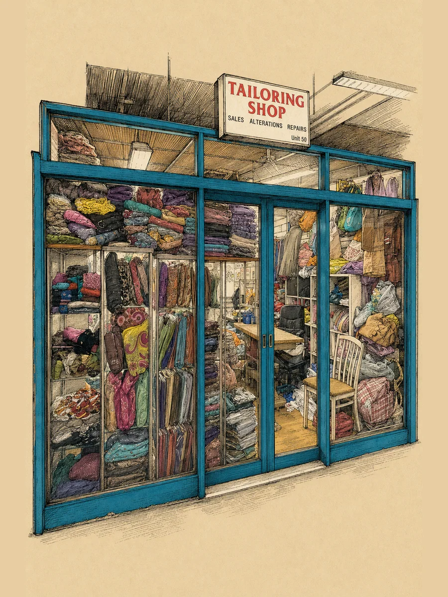 Tailoring Shop, Unit 50 at Rye Lane Market